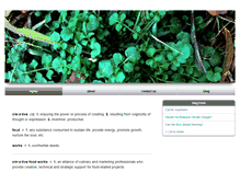 Tablet Screenshot of creativefoodworks.com